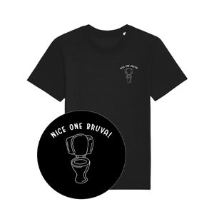 Nice One Bruva  | Human Traffic | Raver Black T-Shirt