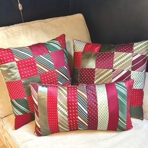 Custom Necktie Pillow Keepsake: Handmade Memory Pillow