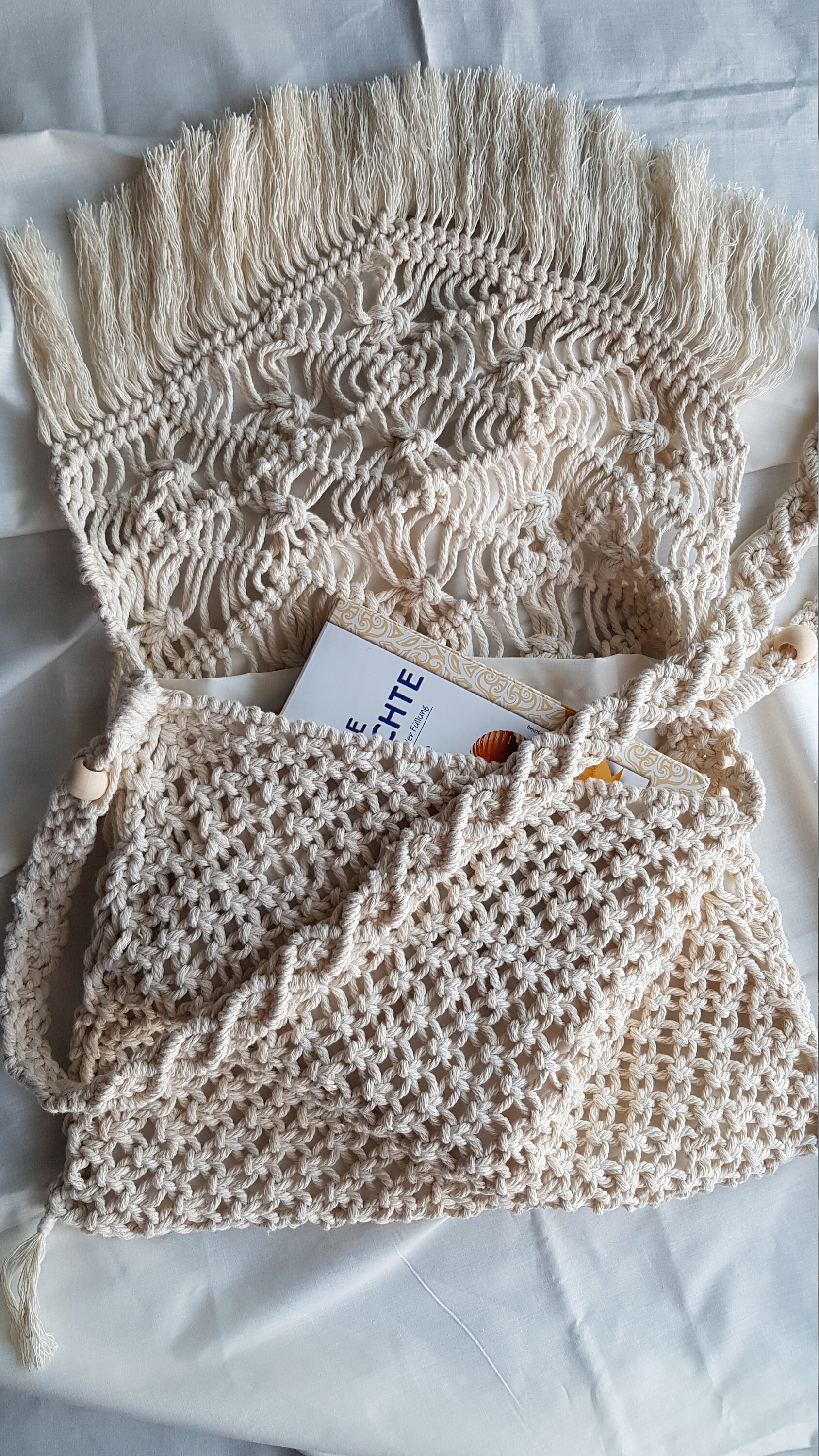 macrame beach bag