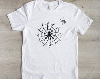 Herren T-Shirt Motiv Spider weißes Herren T-Shirt