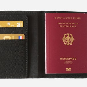 Etui für Reisepass personalisiert Mappe für Reisepass Ausweistasche mit Initialen für Urlaub image 1