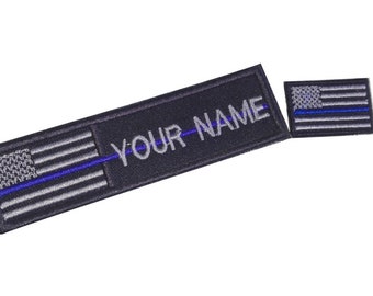 Patchs Drapeaux US Droit Et Gauche Couleur 7.5cm X 5cm VELCRO