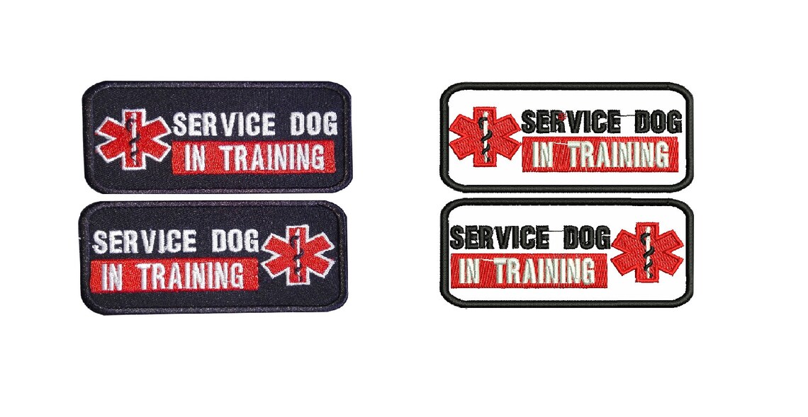 Dog Patch Service Dog in Training Patch Embroidered Hook Etsy