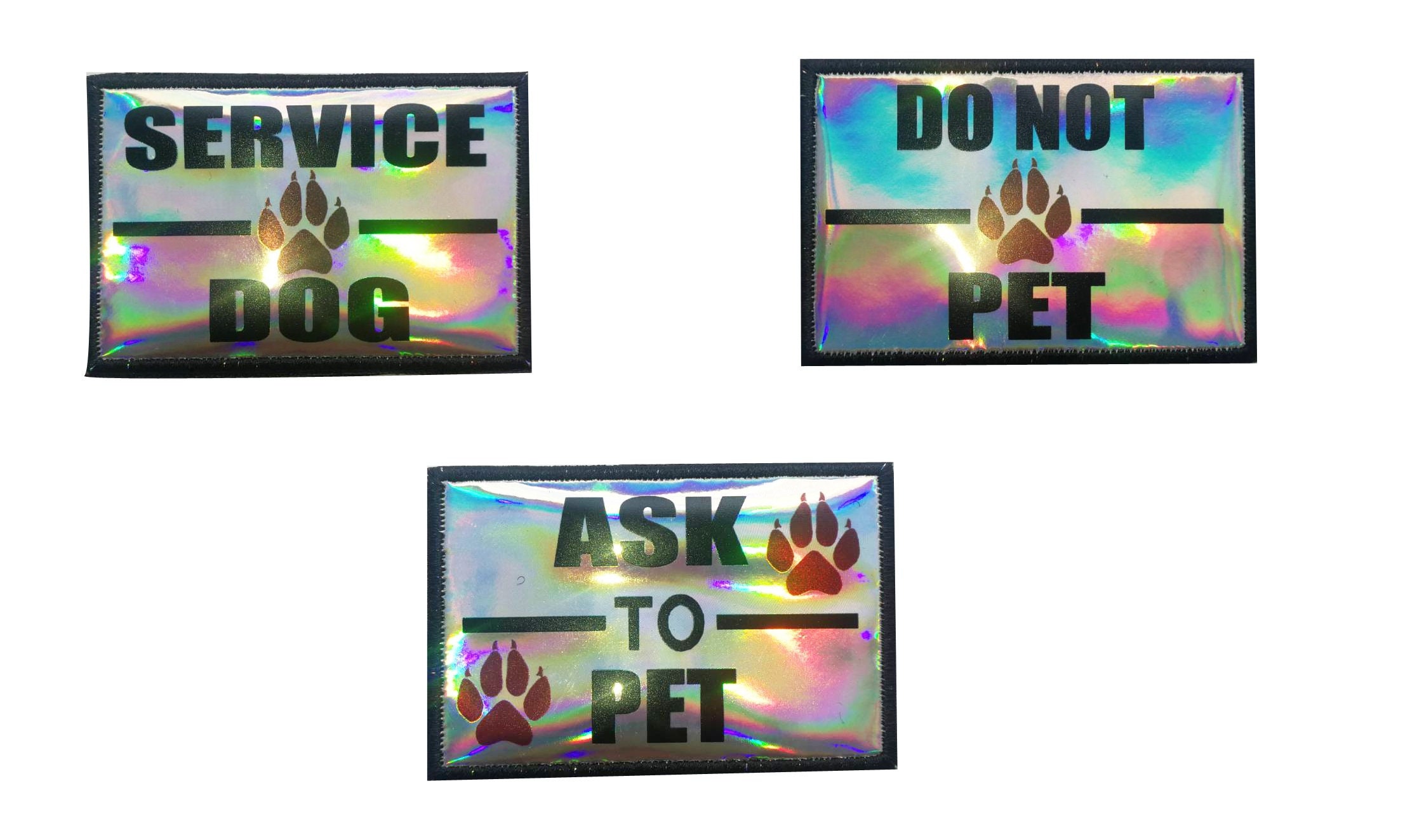 Dog Patch Service Dog Do Not Pet Ask to Pet Patch Hook Backing Etsy