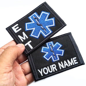 Nome personalizado personalizado emt ems paramédico resgate bordado fino cartão de crédito caso titular cartão de visita