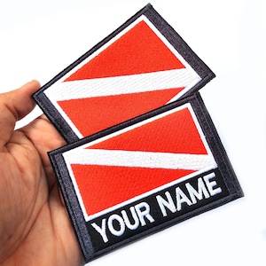 Nome personalizado personalizado bandeira de mergulho bordado fino cartão de crédito titular cartão de visita