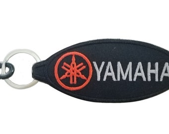 Yamaha Motorcycle Biker Racing  Accessories Embroidered Tag Keychain (double side)Gift for friend