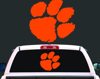 Clemson Car Sticker Etsy