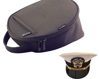 Small HATPAK Uniform Hat Carrying Case for Airline Pilots, Police Officer, Security Personnel. Does NOT fit military size hats.