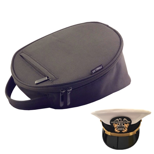 Small HATPAK Uniform Hat Carrying Case for Airline Pilots, Police Officer, Security Personnel. Does NOT fit military size hats.