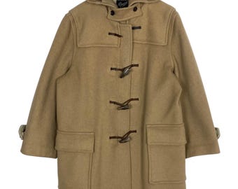 ジャケット・アウター OLD ENGLAND Wool Herringbone Duffle Coat Vintage Wool Duffle Jacket Herringbone Gloverall England - Etsy