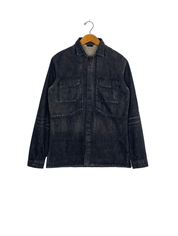 Vintage Hedi Slimane Dior Denim Jacket Fw02 Mens Medium Size - Etsy México Vintage Hedi Slimane Dior Denim Jacket Fw02 Mens Medium Size - Etsy México