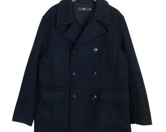 ジャケット・アウター A.P.C. Wool Serge PeaCoat Made in France A.P.C. Rare‼️ Vintage A.P.C Wool Pea Coat Made in France