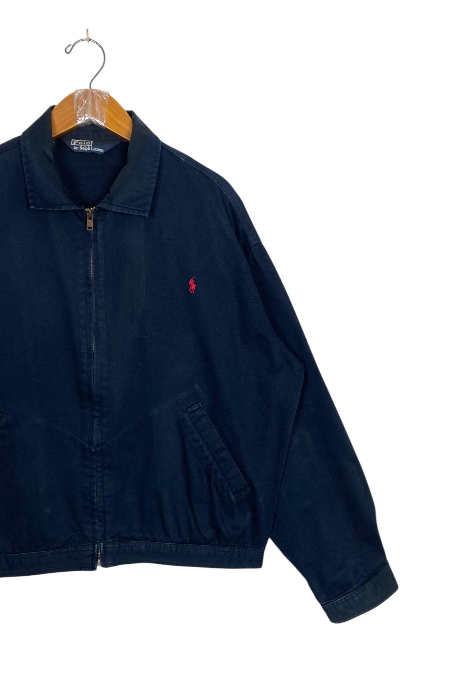 90s Polo Ralph Lauren ハリントンジャケット ネイビー XL 90s Polo Ralph Lauren ハリントンジャケット ネイビー XL 90s Ralph