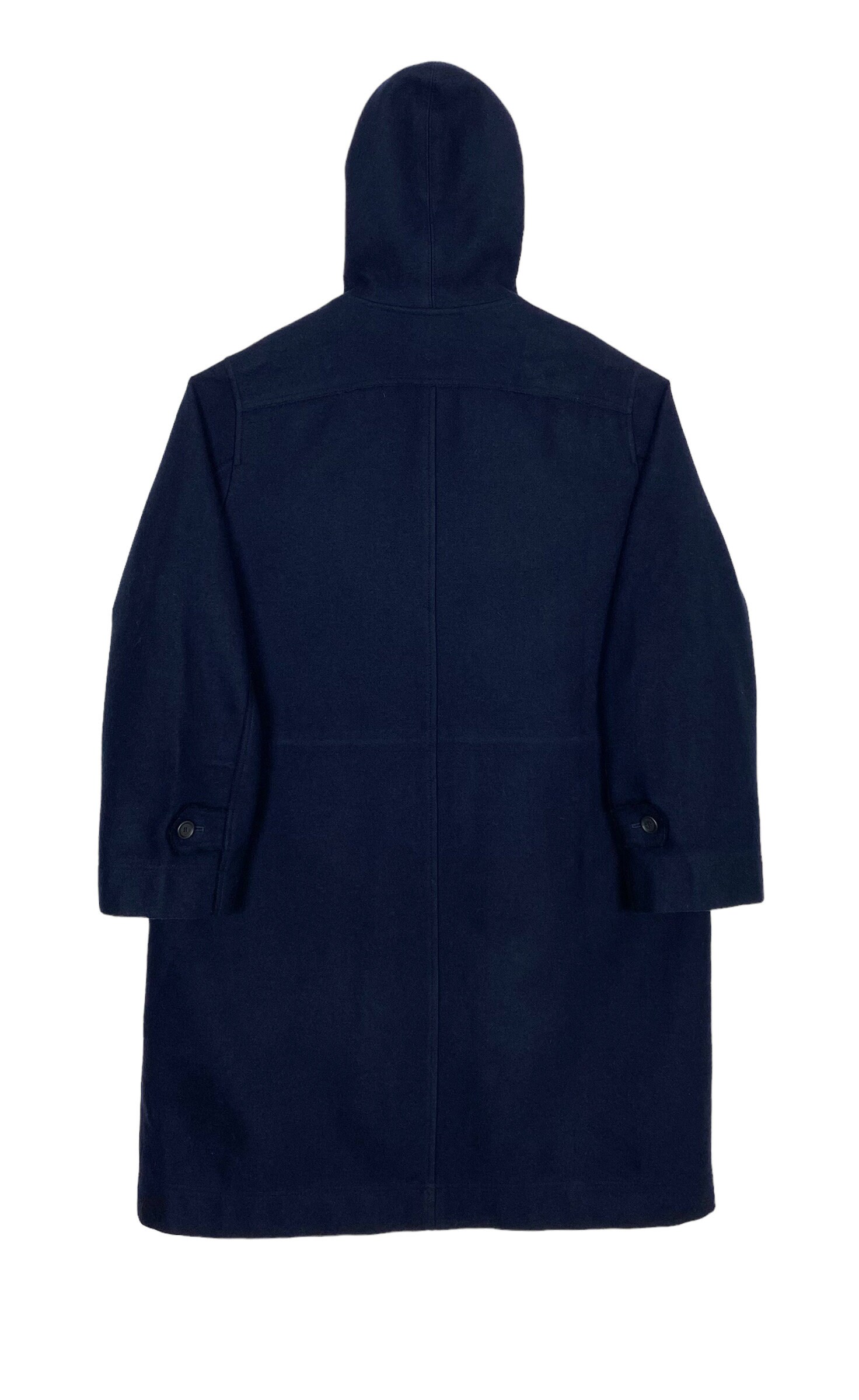 Vintage Dries Van Noten Wool Military Coat Hoodie Made in Belgium 