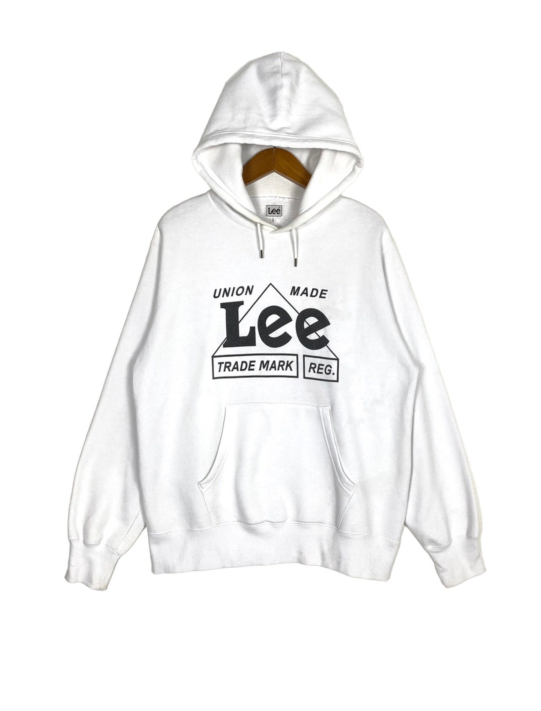 Vintage Lee Union Made Hoodie Big Logo Mens Large Size Rare Etsy