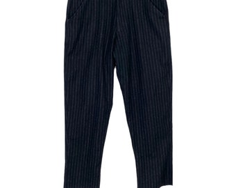 Vintage Comme des Garcons Black Wool Pants Stripe Asap Rocky Made in Japan Mens Size 30 Rare