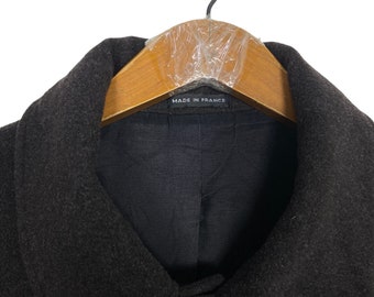 Vintage Agnes B Wool Coat Jacket Made in France Men's Large