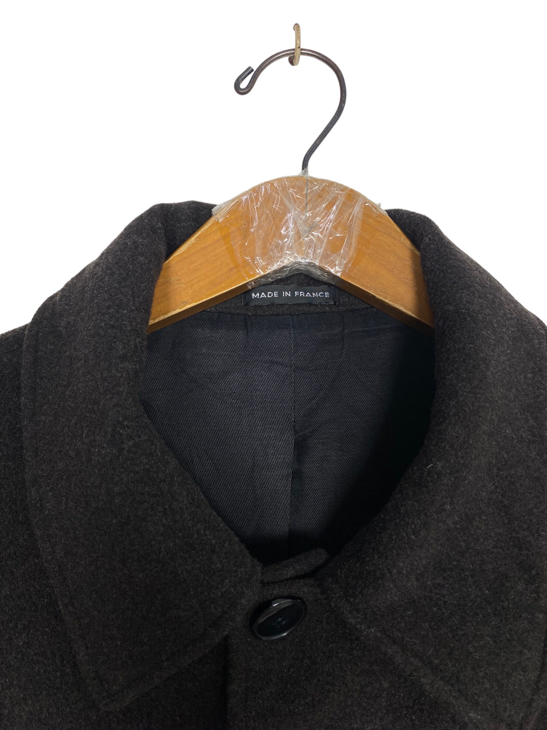 Vintage Agnes B Wool Coat Jacket Made in France Men's Large Vintage Agnes B Wool Coat Jacket Made in France Men's Large