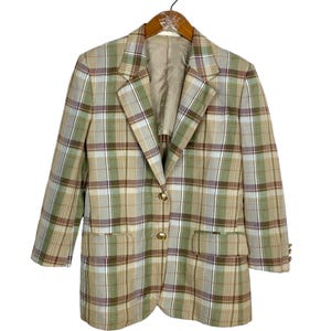 Vintage Burberrys Coat Tartan Women’s Medium Size Rare