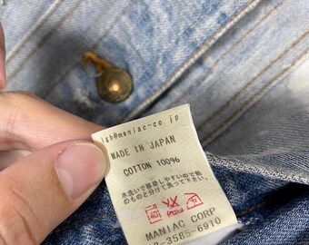Le Grand Bleu (LGB) Bleach Distressed Denim Jacket Made in Japan