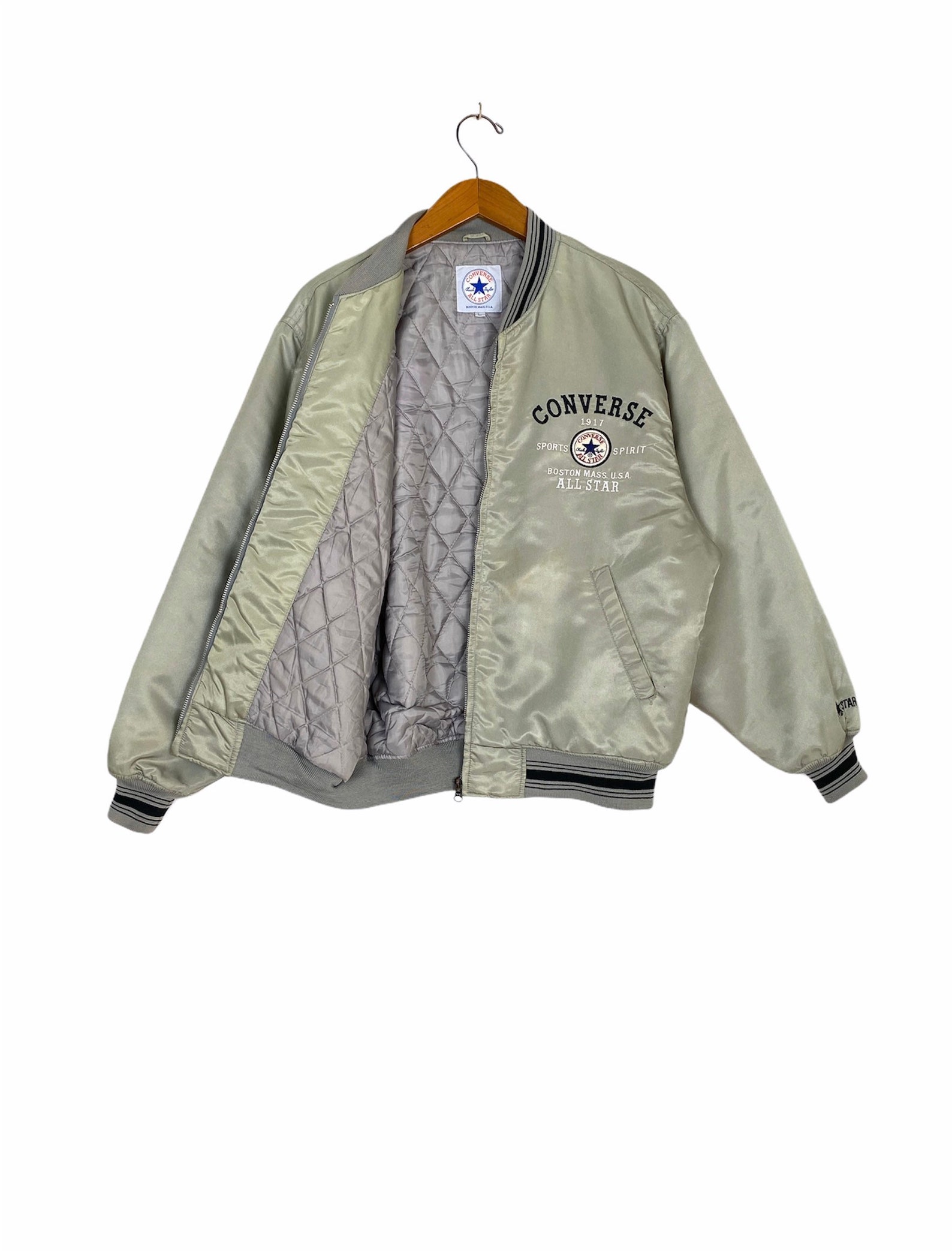 Converse Bomber Jacket Big Logo Large Size - Etsy