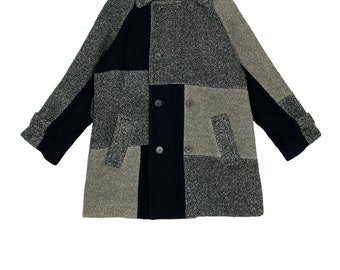 [Vintage] 90s asymmetry wool-Coat 日本製 Vintage Comme Des Garcons Homme Plus Evergreen 2006 A/W Wool