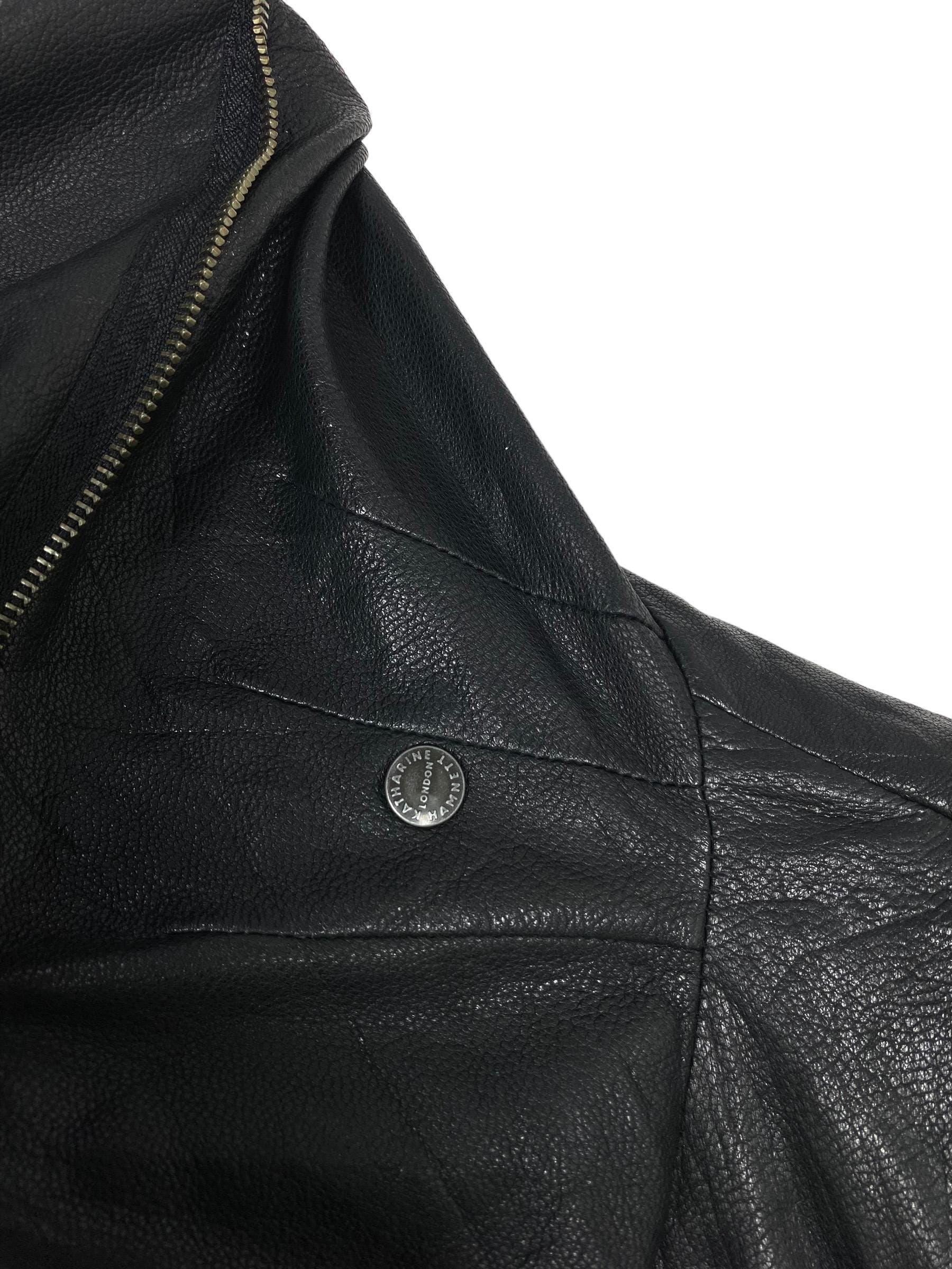 Vintage Katharine Hamnett London Goat Skin Blouson Jacket