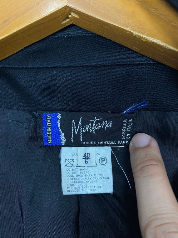 Blazer Vintage Claude Montana Taille 38/4 - Laine Orange - Fabriqué En Italie - Occasion Très Bon état