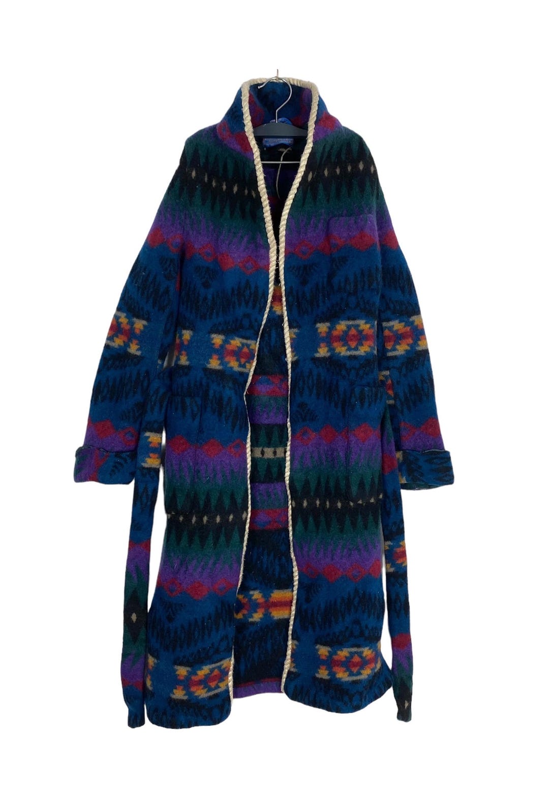 Vintage Pendleton Ortega Pattern Wool Gown [1980s-] Wool Robe Made in ...