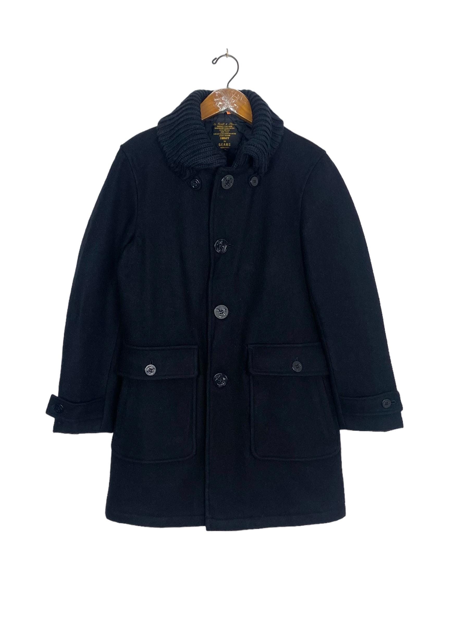 FIDELITY /BEAMS BOY✳︎ネイビー ダッフルコート BEAMS BOY Fidelity Duffle Coat For Women, Navy FIDELITY