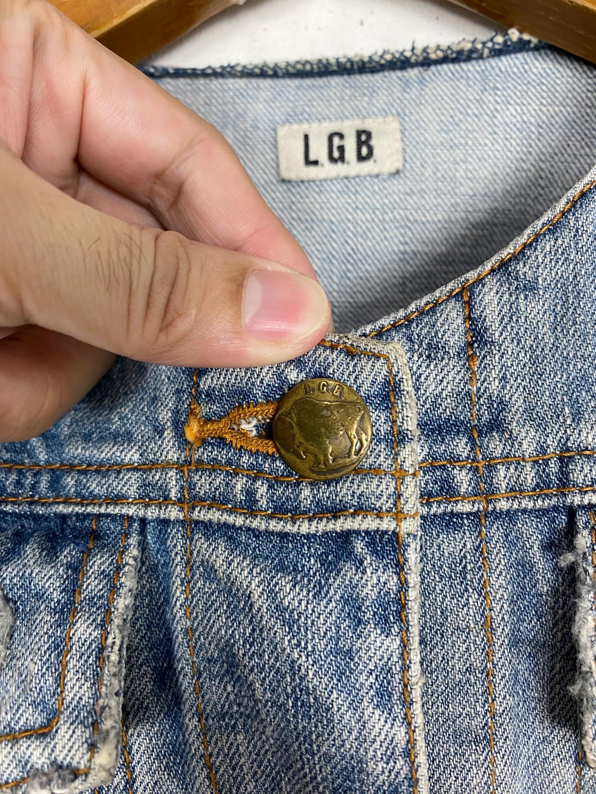 Le Grand Bleu (LGB) Bleach Distressed Denim Jacket Made in Japan