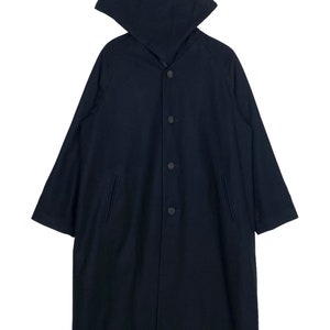Vintage tricot wollen Comme des Garcons-hoodie Made in Japan, grote damesmaten Zeldzaam