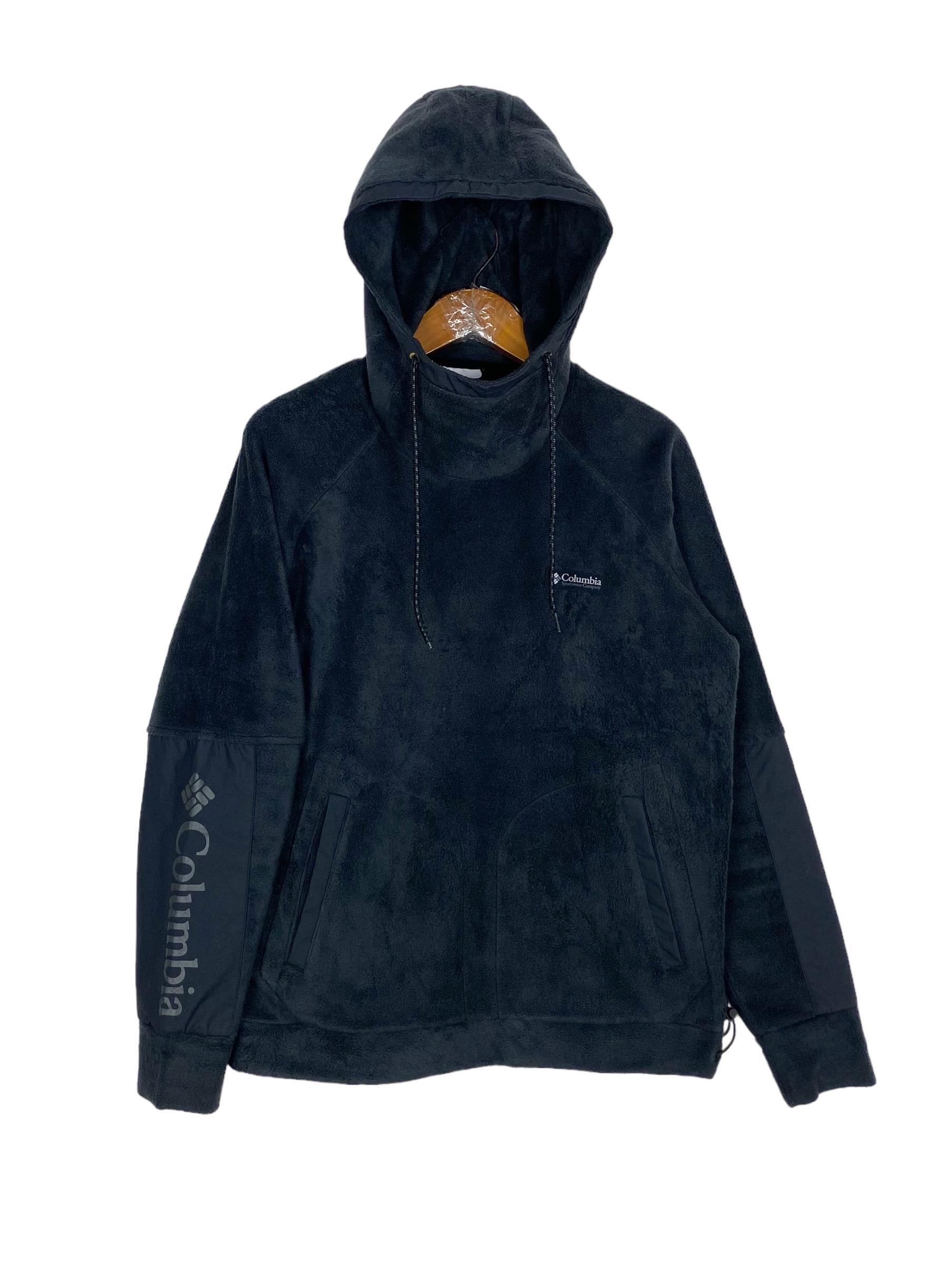NakataShop Columbia Fleece Hoodie Big Logo Men s Small Size Rare