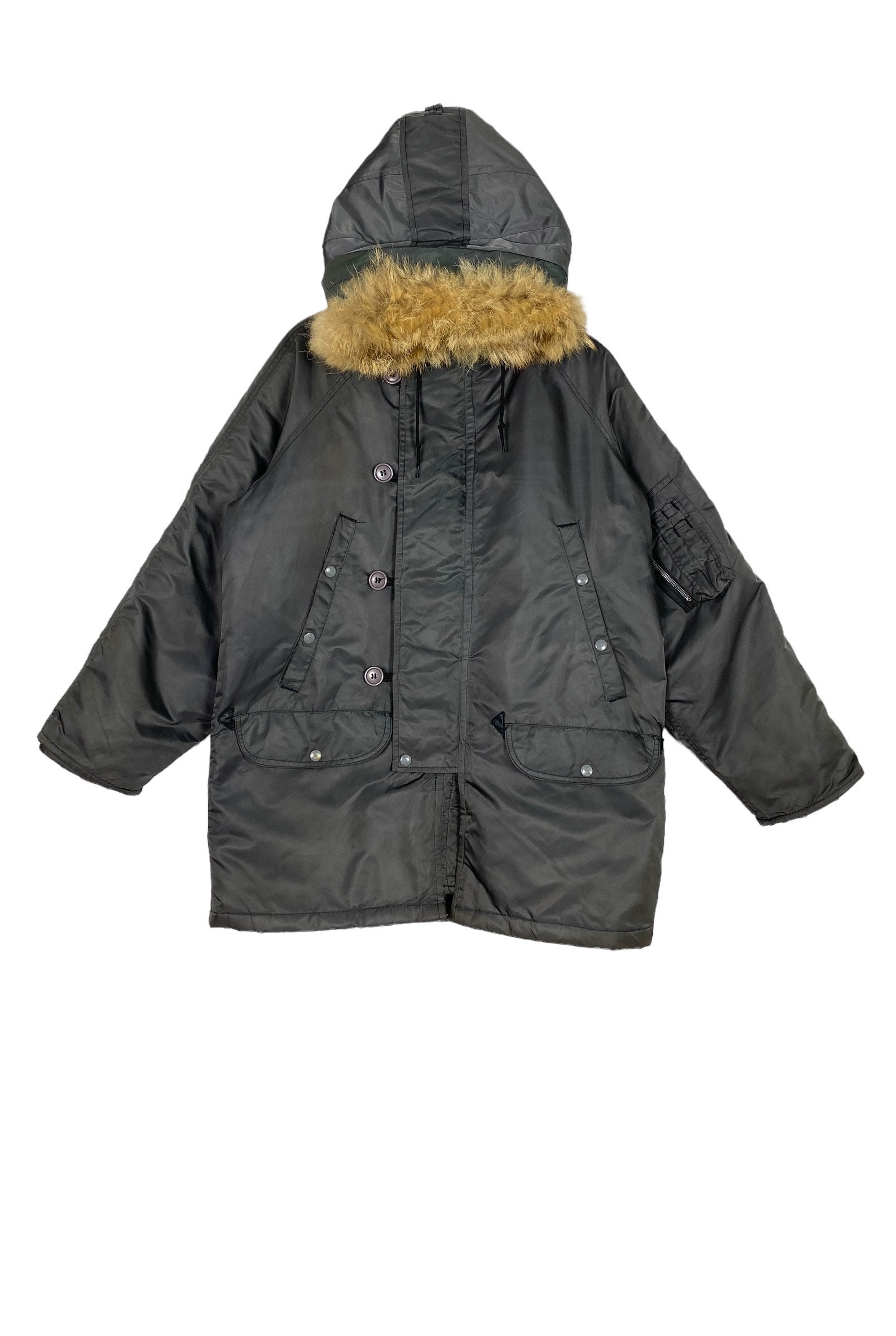 Vintage Parka Extreme Cold Weather Type N-3B Military Issue Fur Hoodie Made  in Usa Mens Large Size - Etsy