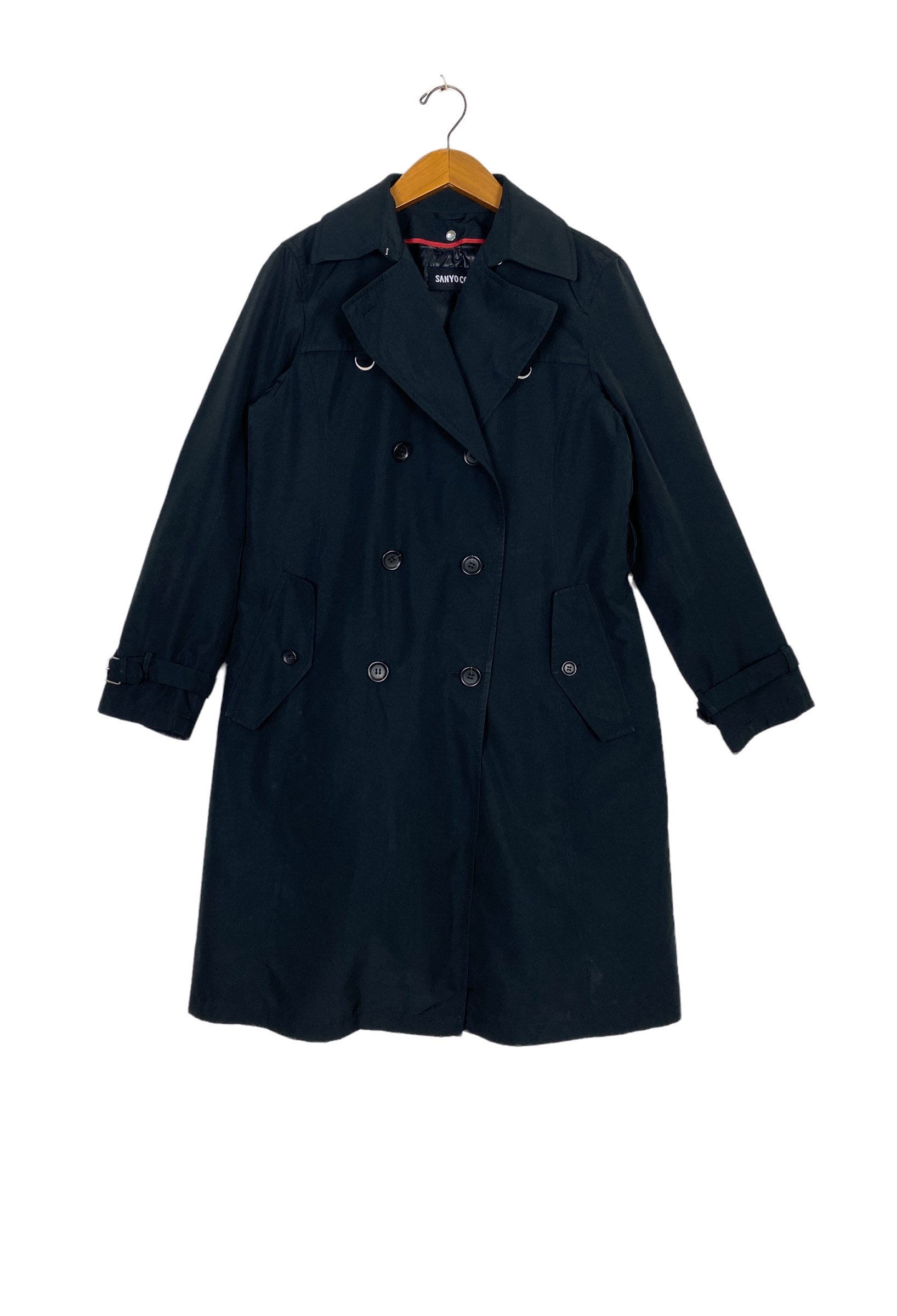 【iot】SANYO black chambray like long coat