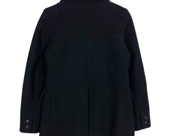 Vintage A.P.C Wool Pea Coat Made in France Men's Small Size Rare