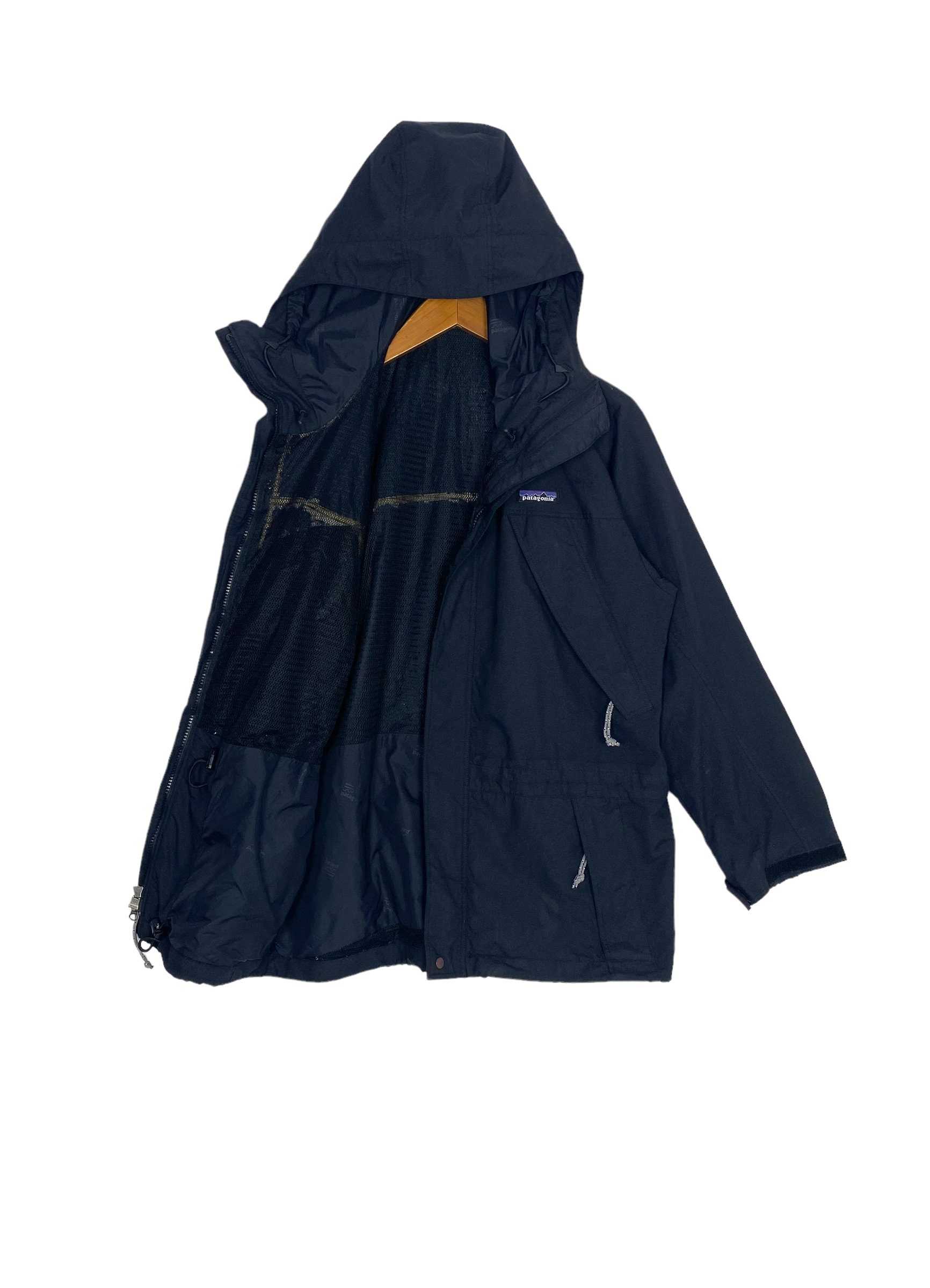 Vintage Patagonia Hoodie Windbreker Rain Jacket Men's Medium