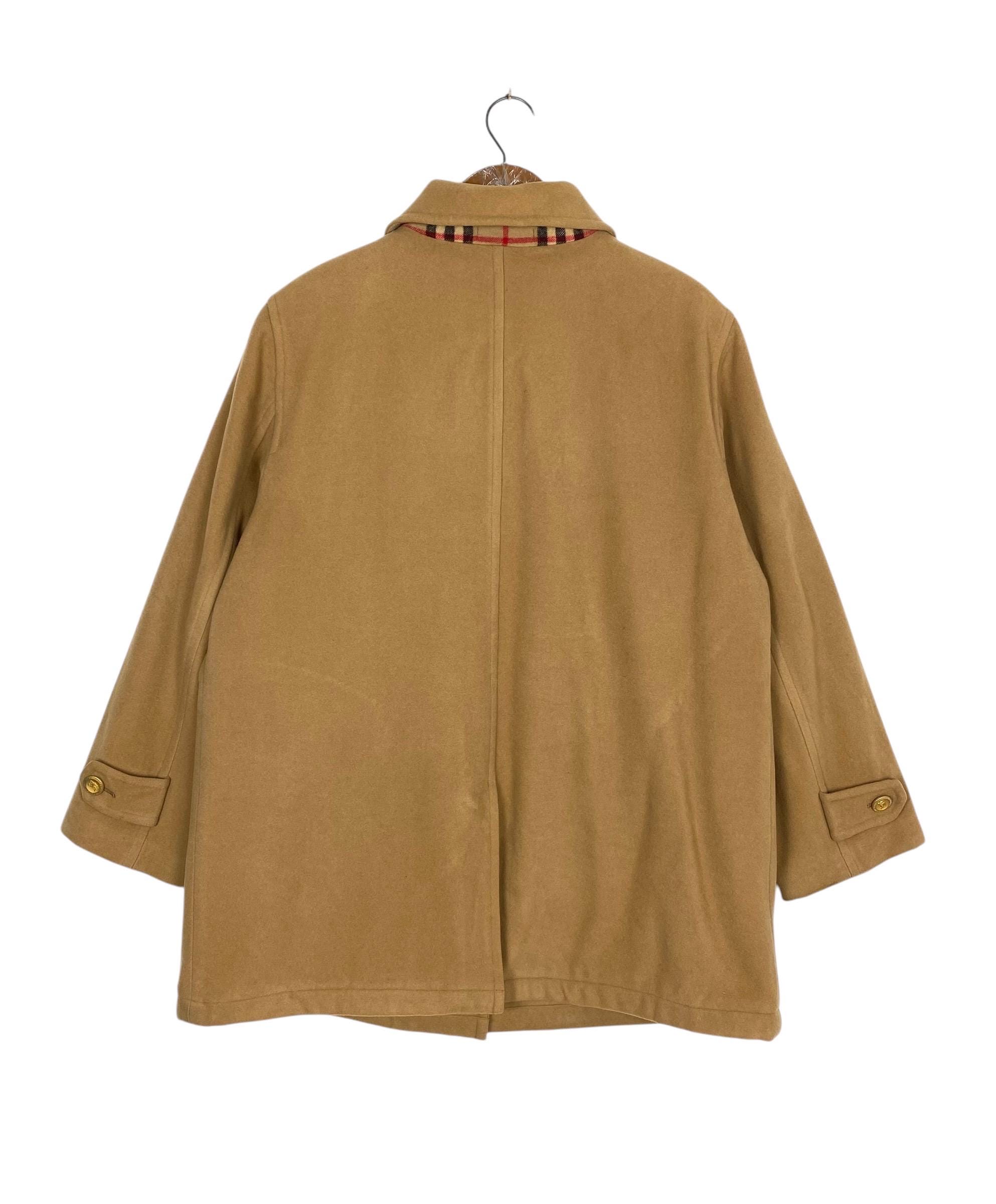 ジャケット・アウター vintage Burberry novacheck wool coat et VINTAGE BURBERRY Bomber Jacket Winter Nova Check Men's WOOL