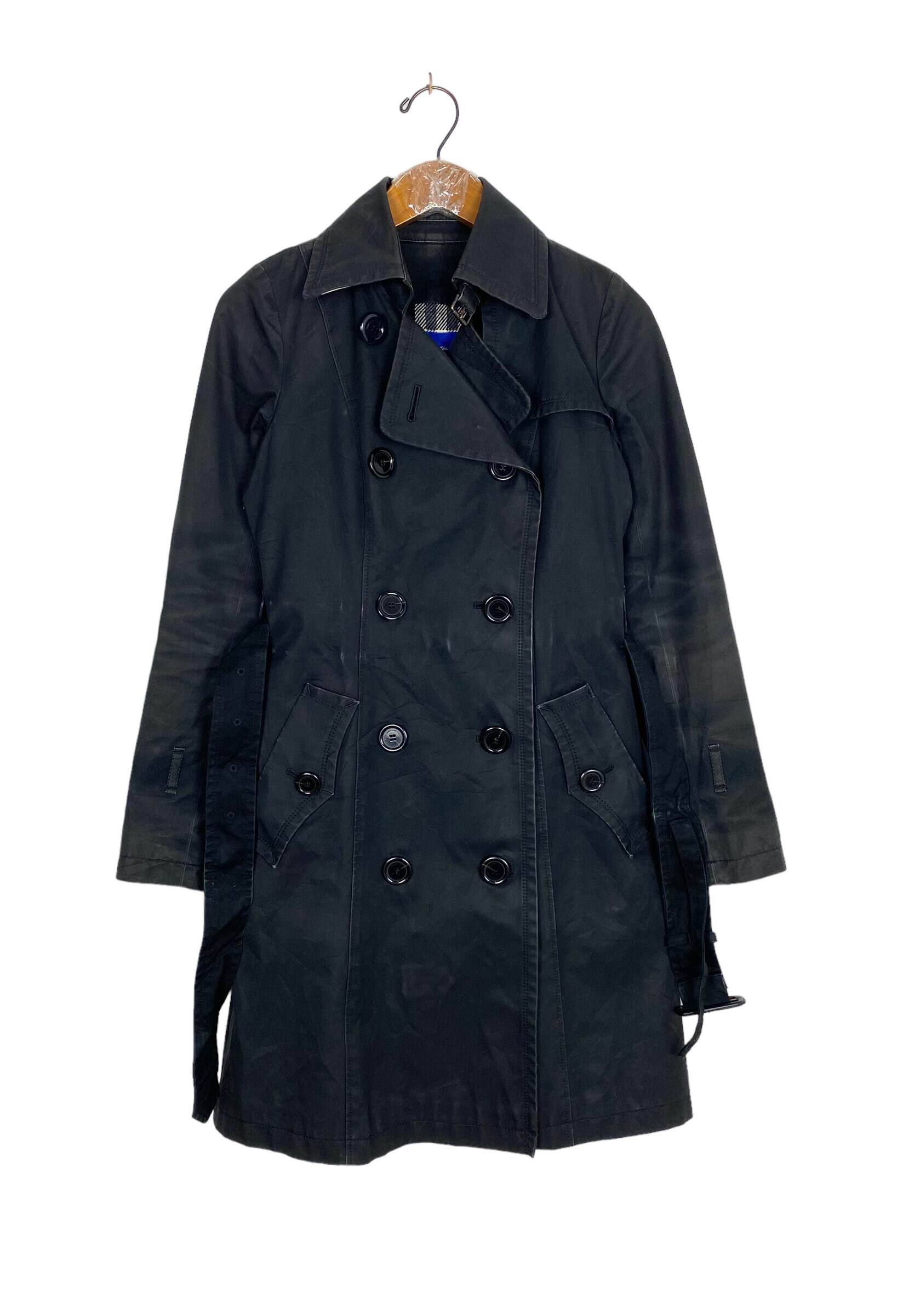 BURBERRY BLUE LABEL コーデュロイ コート 36 BURBERRY BLUE LABEL Woman's trench coat Beige Asian fit S 36