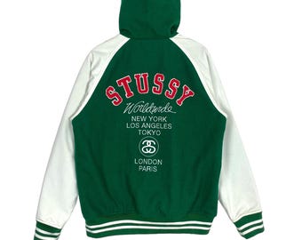 Vintage Stussy International Tribe IST Varsity Jacket - Etsy