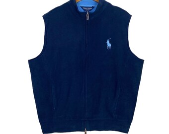 Vintage 90s Polo Ralph Lauren Knit Vest Small Pony Logo