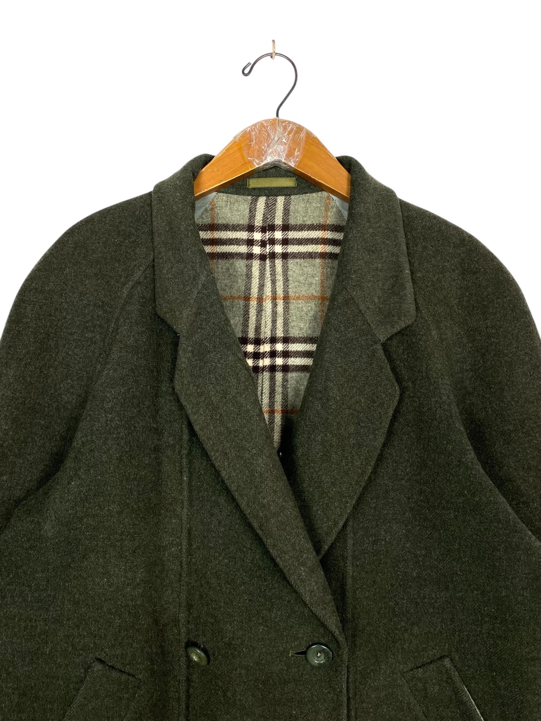 ヴィンテージ バーバリー ノバチェック ウールコート レディース