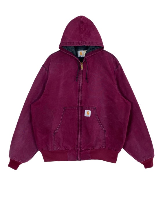 Vintage Carhartt Hoodie Workwear Sunfaded Made in Usa Men's Vintage Carhartt Hoodie Workwear Sunfaded Made in Usa Men's