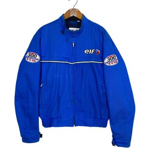 elf red baron300anniversaryジャケット Rare! Vintage 90s ELF 300 Anniversary Red Baron Motorcycle