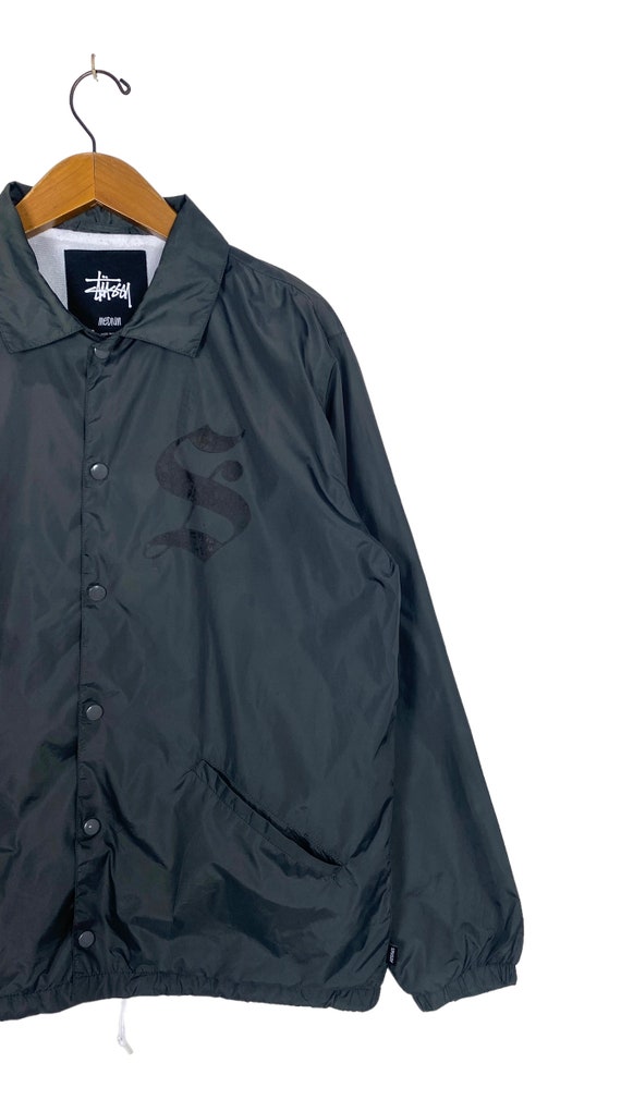 Vintage Stussy Light Jacket Spellout Big Logo Men's Medium Vintage Stussy Light Jacket Spellout Big Logo Men's Medium