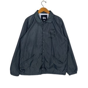 【90s〜00s】old stussy swing top jacket M Vintage 90s Stussy Jacket Size S Navy Blue Made in USA | eBay