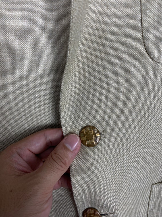 Vintage Lanvin Paris New York Blazer Rare Button … - image 8