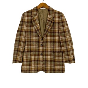 Vintage Aquascutum London Single Breasted Wool Sport Coat Made in Japan women’s Medium Size Rare