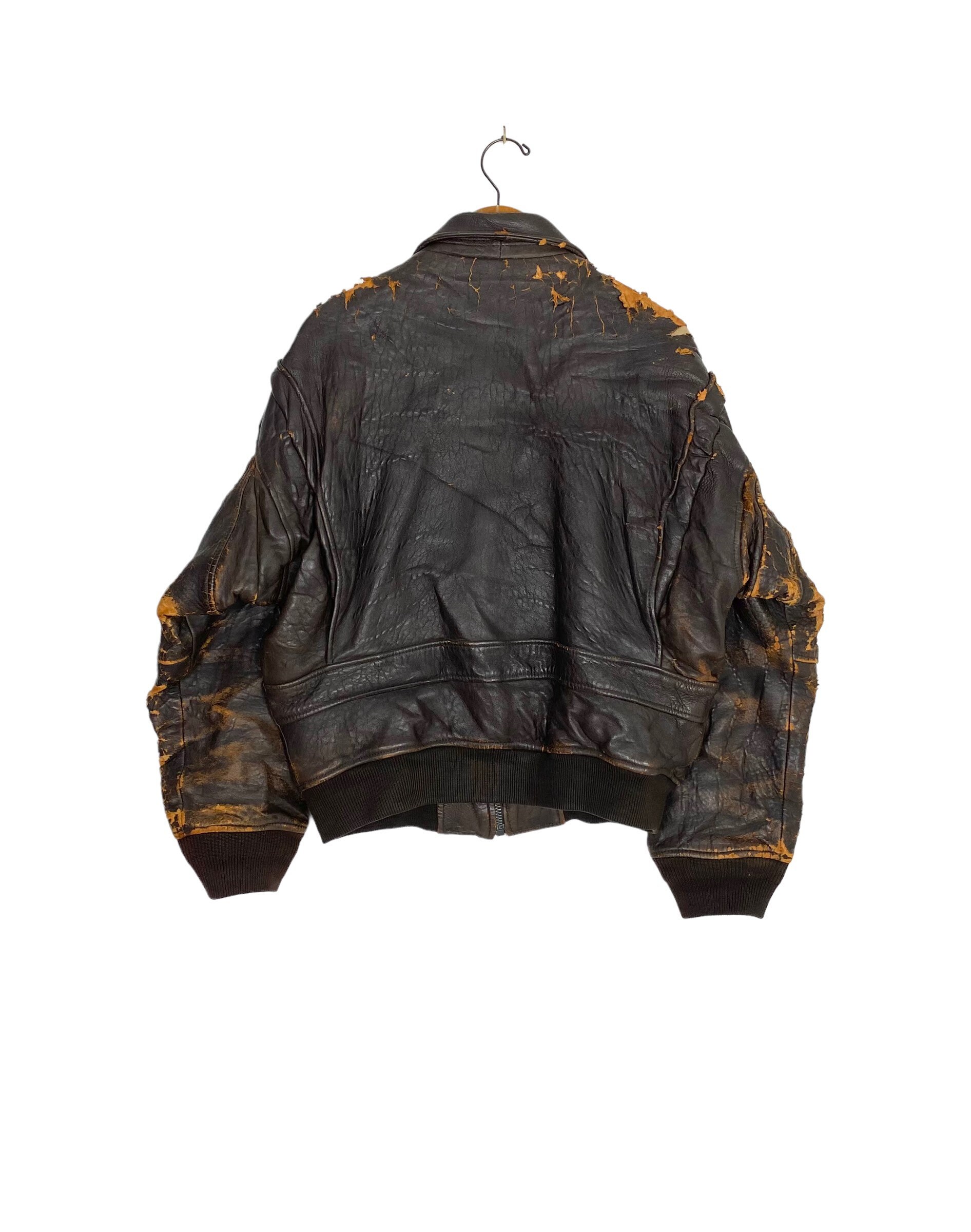 Vintage 80's DISTRESSED Avirex Type G-1 Leather Flight
